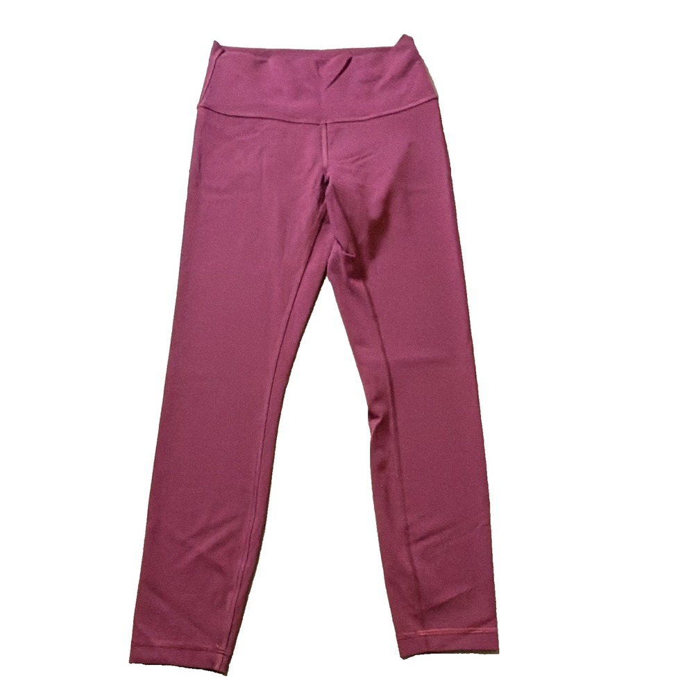 lululemon athletica Wunder Under High Rise Ankle Yoga Leggings Purple 6 25"